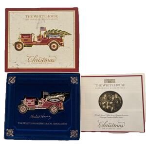 NEW 2016 White House Christmas Ornament: Herbert Hoover Fire Engine Truck